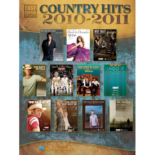 Country Hits Of 2010 - 2011 Easy Guitar Notes and TAB (Softcover Book)