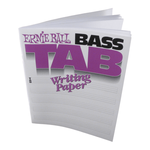 Ernie Ball Bass Tab Writing Paper