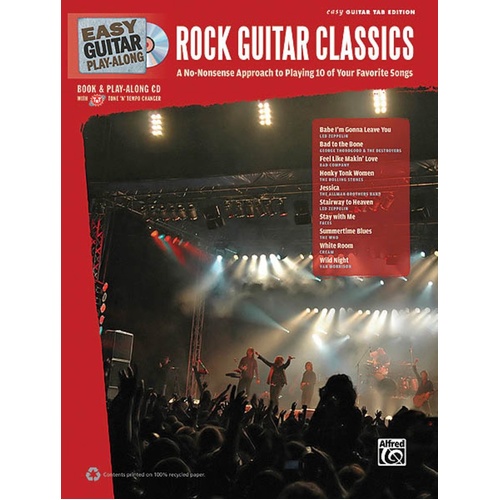 Easy Guitar Play Along Rock Classics Book/CD (Softcover Book/CD)