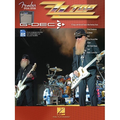 Zz Top Fender Gdec Book/Sd Card