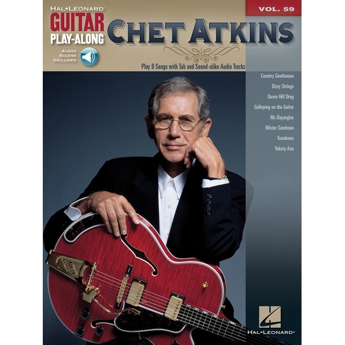 Chet Atkins Guitar Playalong V59 Book/Online Audio (Softcover Book/Online Audio)
