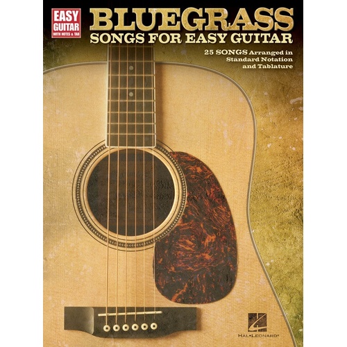 Bluegrass Songs For Easy Guitar Notes and TAB (Softcover Book)