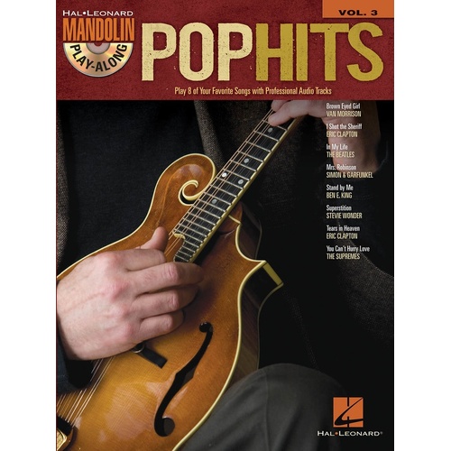 Pop Hits Mandolin Play Along Book/CD V3 (Softcover Book/CD)