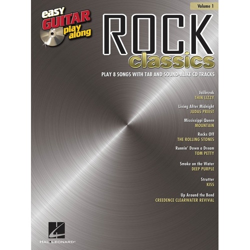 Rock Classics Easy Guitar Play-Along Book/CD Volume 1