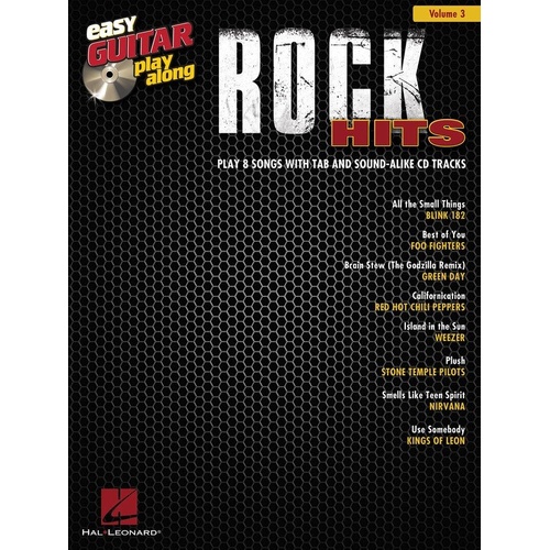 Rock Hits Easy Guitar Play-Along Volume 3 BK/CD