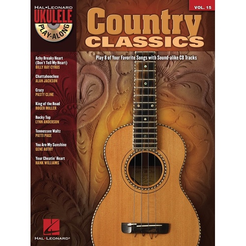 Country Classics Ukulele Play Along Book/CD V15 (Softcover Book/CD)