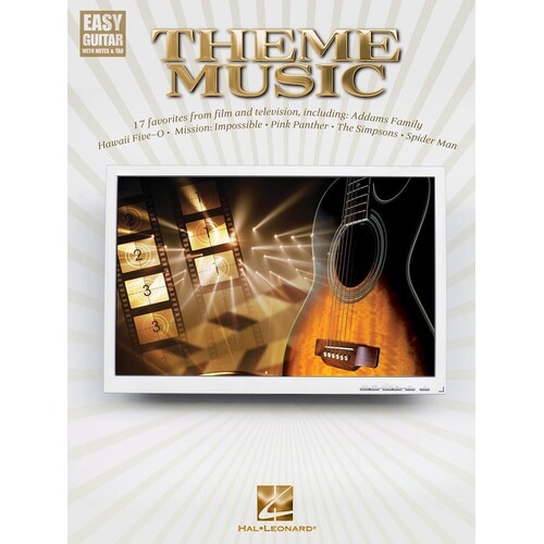 Theme Music Easy Guitar Notation and TAB (Softcover Book)