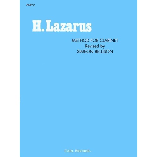 LAZARUS - METHOD FOR CLARINET Book 2