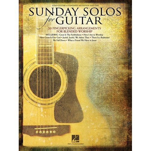 Sunday Solos For Guitar TAB (Softcover Book)