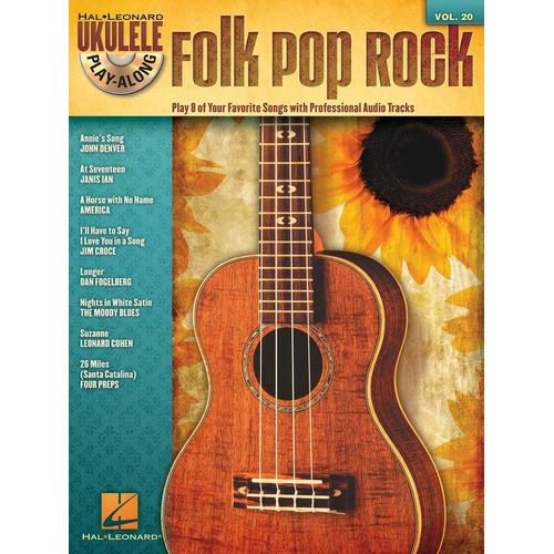 Folk Pop Rock Ukulele Play-Along Book with CD V20