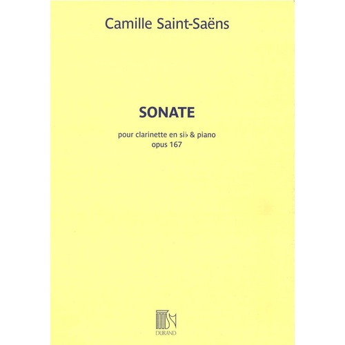 Saint-Saens - Sonata Op 167 Clarinet/Piano