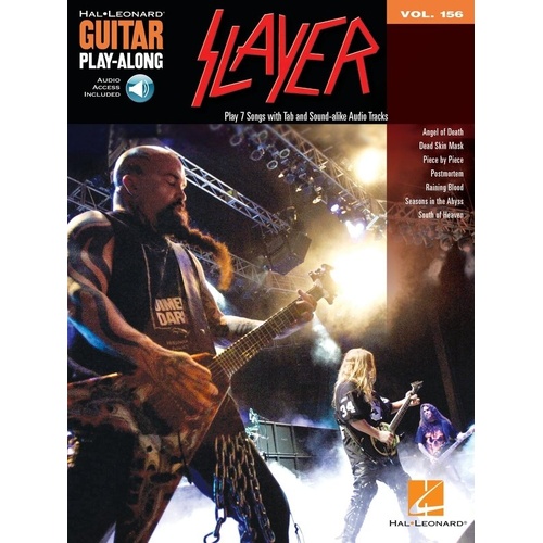 Slayer Guitar Play-Along V156 BK/OLA with Audio Access - 7 Songs Including Angel of Death, Raining Blood, and More