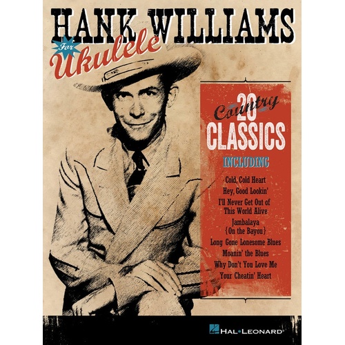 Hank Williams For Ukulele (Softcover Book)