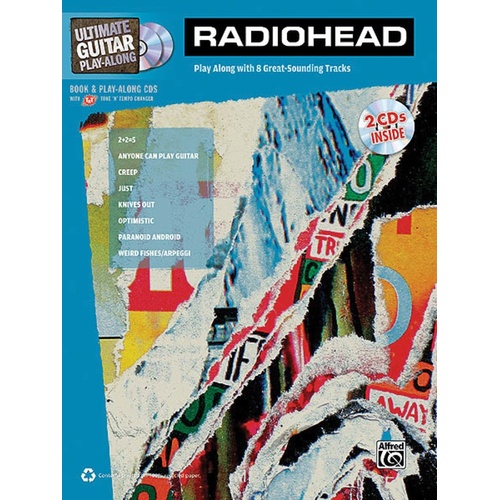 Radiohead Ultimate Guitar Play Along Book/2CD (Softcover Book/CD)