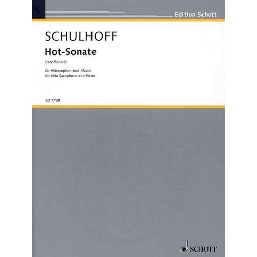 Schulhoff - Hot Sonata Alto Sax/Piano