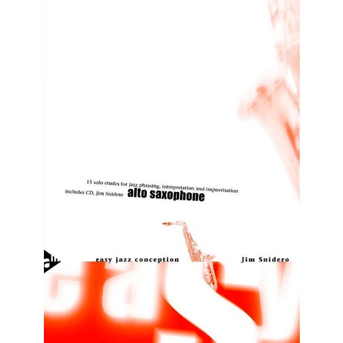 EASY JAZZ CONCEPTION ALTO SAX Book/CD