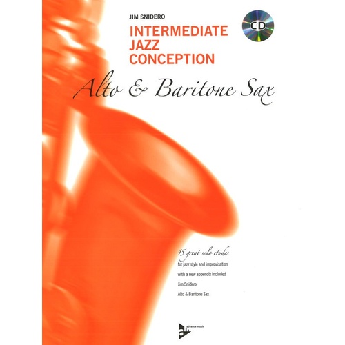 INTERMEDIATE JAZZ CONCEPTION ALTO SAX Book/CD