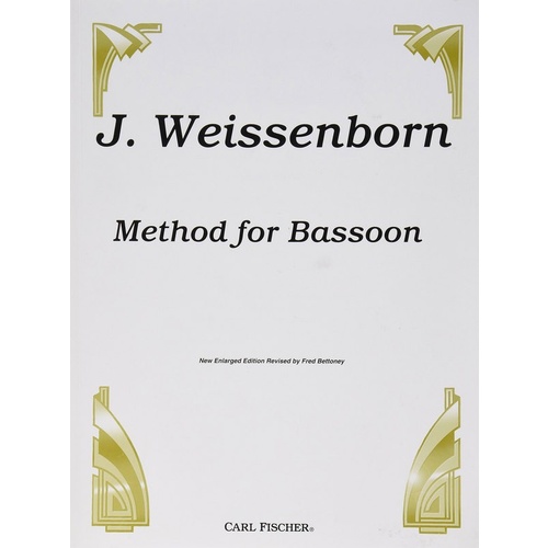 Weissenborn - Method For Bassoon Ed Bettony