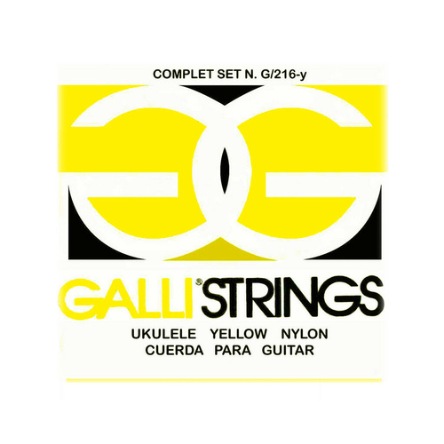 Galli Ukulele Soprano Strings Complete Set Yellow Golden Nylon Strings