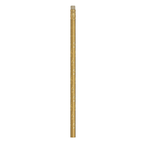Music Pencil with Gold Treble Clefs