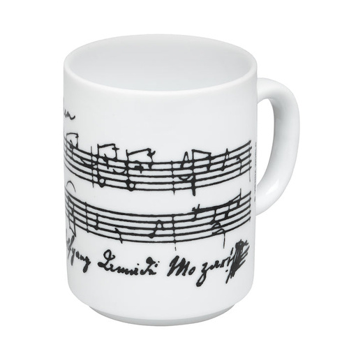 Mozart Mug - White with Black Original Score