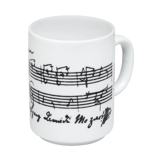 Mozart Mug - White with Black Original Score