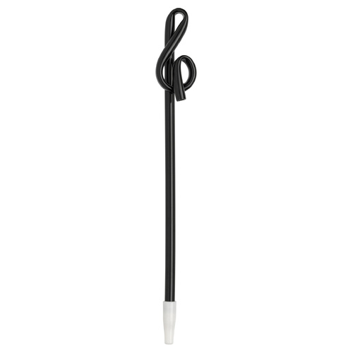 Treble Clef Shaped Black Ballpoint Pen