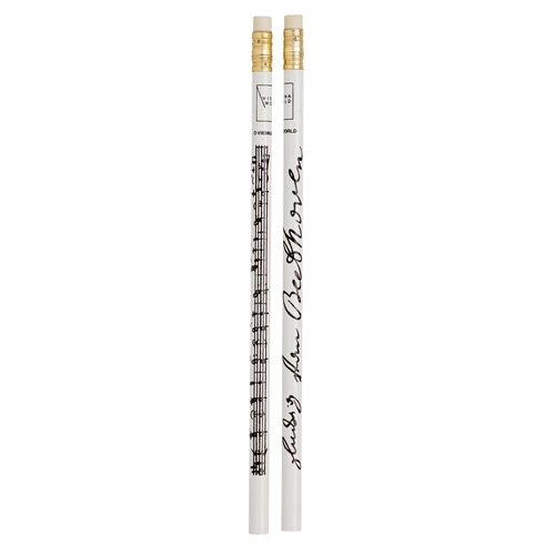 Beethoven Manuscript Pencil with Black Print and Eraser