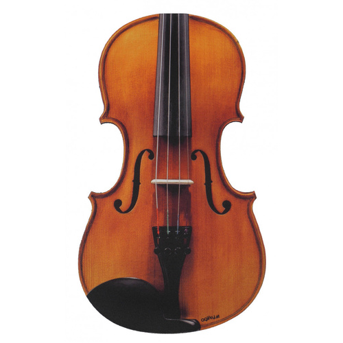 Violin Shaped Mouse Pad 28 cm H Polyester Top Rubber Backing