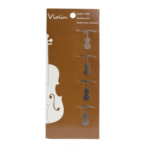 Stainless Steel String Instrument Paper Clips Pack of 4 for Violin, Viola, Cello