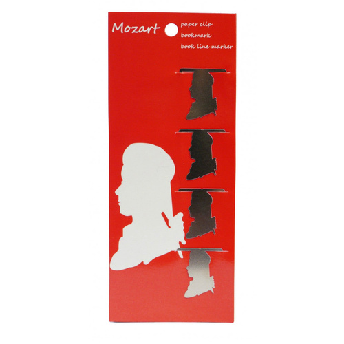 Mozart Paper Clips Set of 4 - Stainless Steel