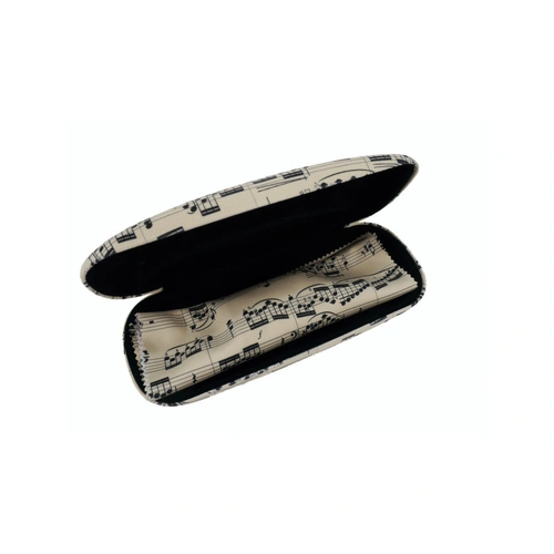 Music Inspired Glasses Case with Matching Microfiber Cloth