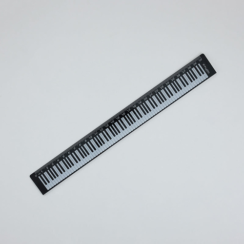 30cm Music Ruler with White Piano Keyboard