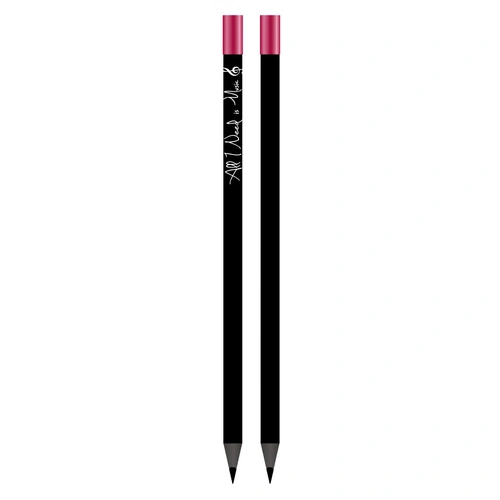 Magnetic Pencil "All I Need is Music" Black with Red End for Music Stands