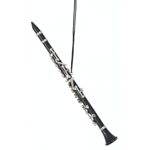 Christmas Clarinet Ornament - Musical Tree Decoration 15.5cm