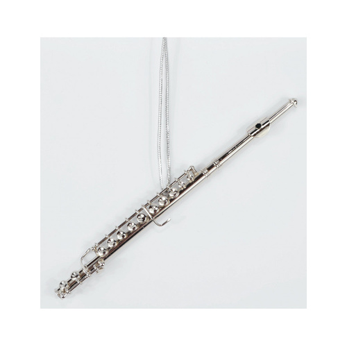 Silver Flute Ornament Christmas Decoration