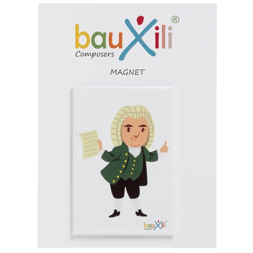 Bach Fridge Magnet with Violin - Durable Decorative Kitchen Accessory