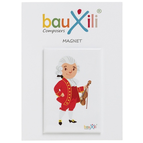 Fridge Magnet featuring Mozart with Violin - Bauxili Composers Homeware