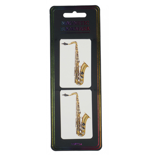 Saxophone Magnetic Bookmarks Set of 2 - 7cm x 4.5cm