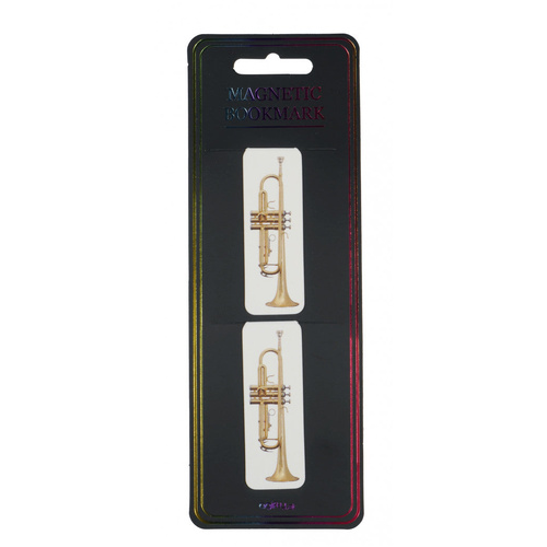 Magnetic Trumpet Bookmarks Set of 2 - 7cm x 2.5cm