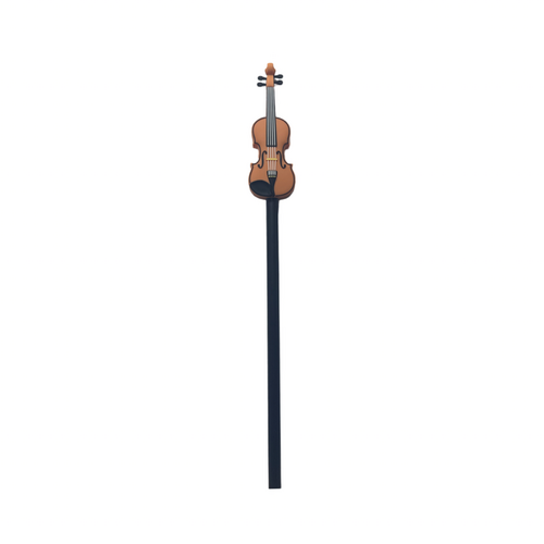 Music Pencil Black with Miniature Rubber Violin Magnet for Music Stands