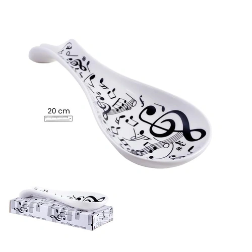 Spoon Rest with Musical Notes and Clefs