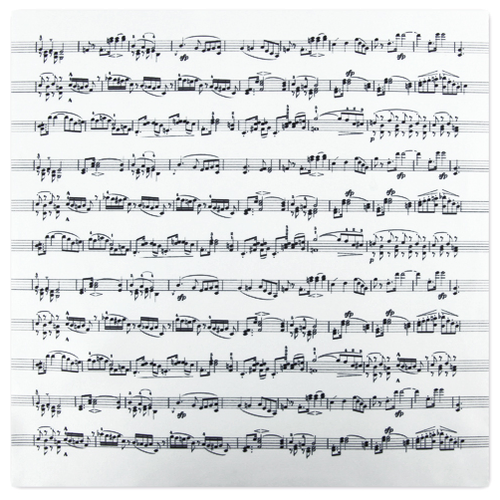 White Glasses Cleaning Cloth with Black Manuscript, 18.5x18.5cm