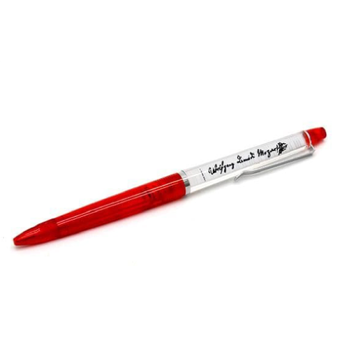 Mozart Ballpoint Pen with Moving Hands on Piano Keyboard and Beethoven's Signature