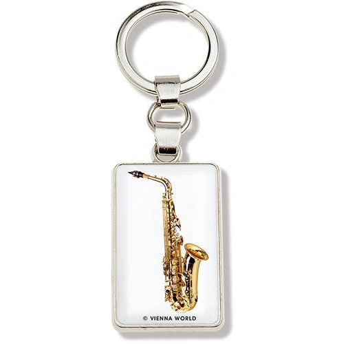 Metal Saxophone Keyring Jewelry