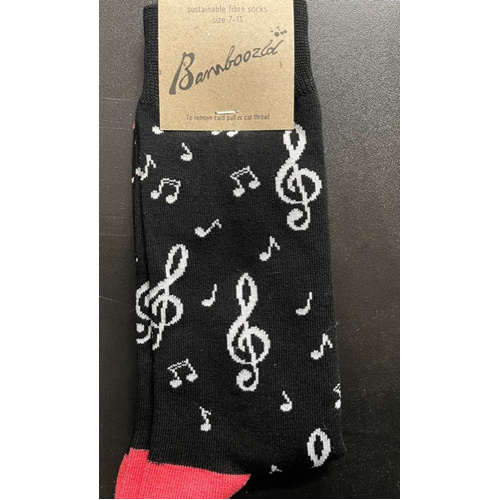Womens Bamboo Socks Size 2-8 Beethoven Design