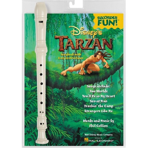 Tarzan Recorder Fun Pack Book/Recorder 