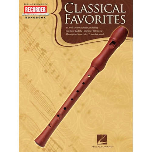 Classical Favorites Hal Leonard Recorder Songbook Softcover Book (Recorder)