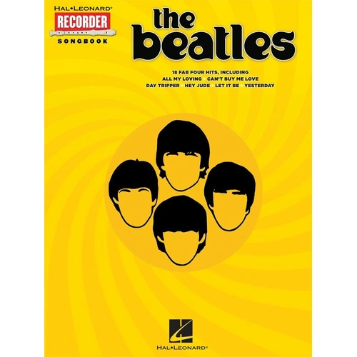 The Beatles Recorder Songbook by Hal Leonard - 32 Pages, Includes Fingering Chart, 18 Arrangements of Fab Four Hits
