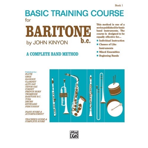 Basic Training Course Book 1 for Baritone BC - Concert Band Sheet Music